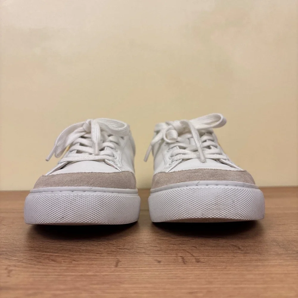 TORY BURCH Andrea‎ Colorblock Court Sneaker White/Goldfinch Yellow Women Size 9